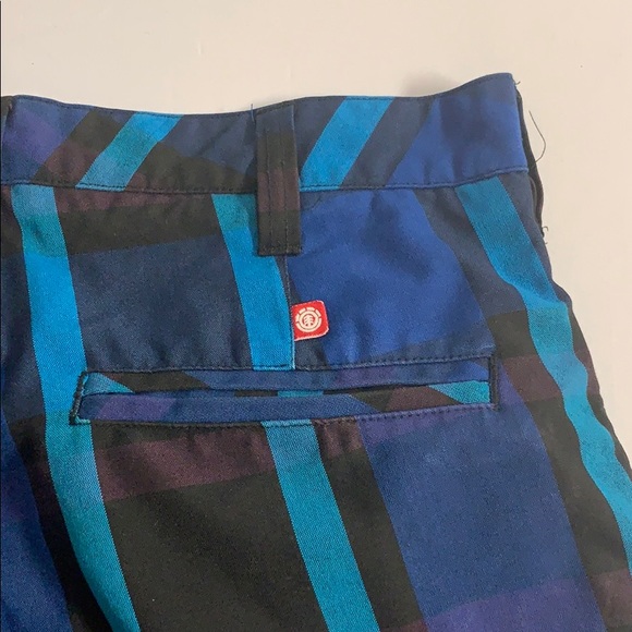 Element Shorts Size 30 Blue Striped - Picture 1 of 6